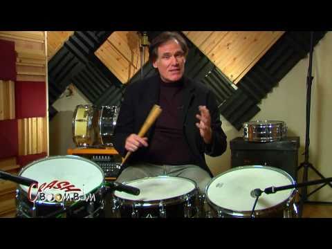 Three Vintage Rogers Snare Drums Demo Powertone Dy...