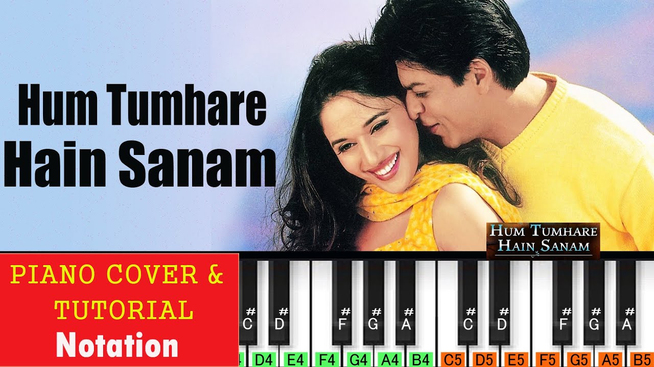 Hum Tumhare hai Sanam Piano Tutorial | HTHS (2002) | Hindi Piano Notes | ABC Notation