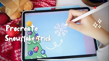 Easy Procreate Trick to Draw the Perfect Snowflake ❄️
