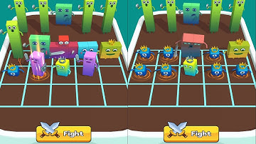 Merge number cube fam run gameplay level 34-35