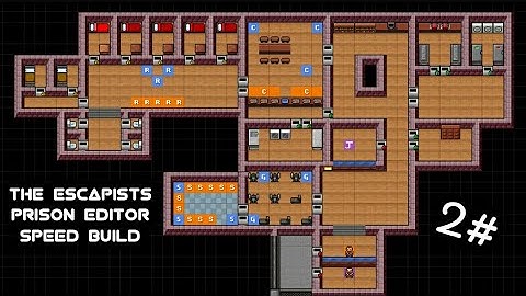 The Escapists | Prison Editor | Speed Build | 2# | Gym, Showers, Visitation Center And 3 Jobs