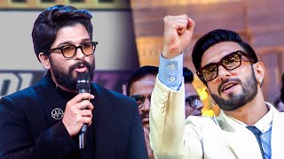 Pushpa 2 Allu Arjun's iconic speech and camaraderie between him and Ranveer Singh at South Awards