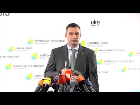 Vitaly Klitschko. Ukraine Crisis Media Center. March 17