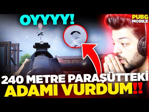 OYYYY!! 240 M SNİPER İLE PARAŞÜTTEKİ ADAMI VURDUM! Pubg Mobile