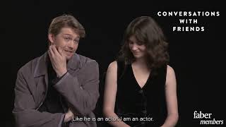 Conversations with Friends cast: Faber Members Q&A (Alison Oliver & Joe Alwyn)