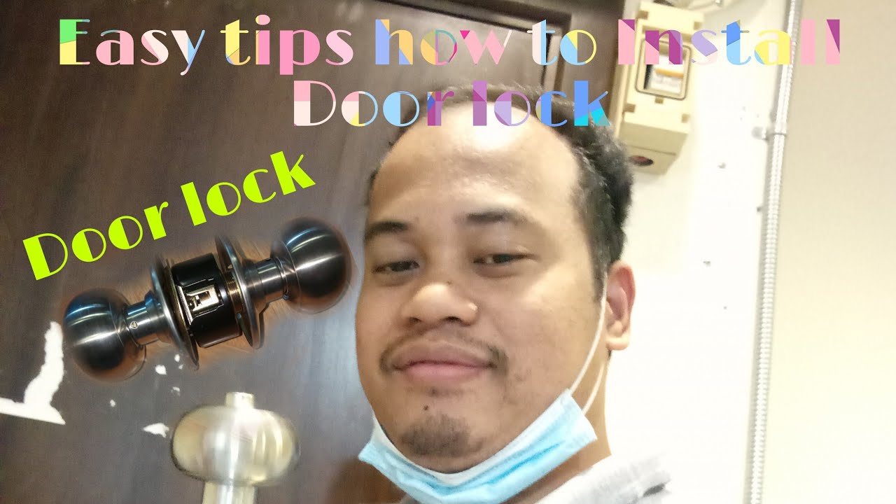 #Doorlock How to install door lock Easy Tips. - YouTube