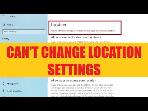 Some of These Settings are Hidden or Managed by Your Organization - Location (SOLVED)