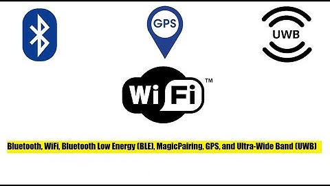 Bluetooth, WiFi, Bluetooth Low Energy (BLE), MagicPairing, GPS, and Ultra-Wide Band (UWB)