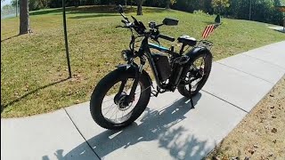 EBYCCO EB7 PRO 52v 5000w 32ah Dual Motor 40-45 Mph E-Bike Only $1399
