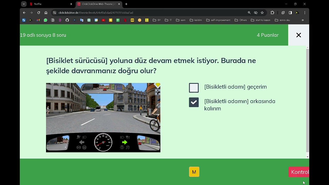 Trafikte Davranislar - 6 Almanya Ehliyet Sinavi #almanyaehliyet