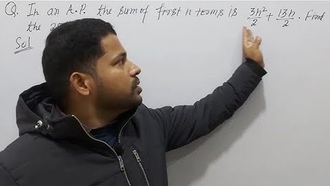 in an ap the sum of first n terms is 3n2/2+13n/2 find its 25th term