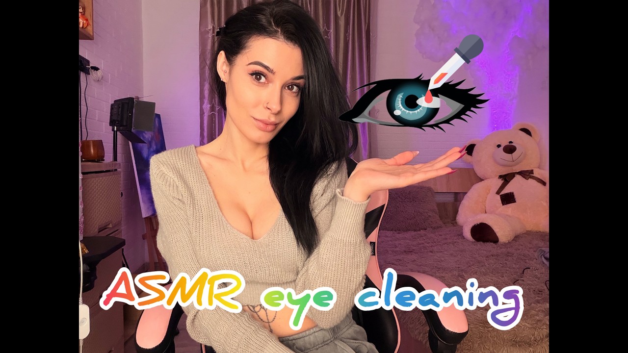 ASMR: Gentle Eye Cleaning & Comforting Care 👁️🤍
