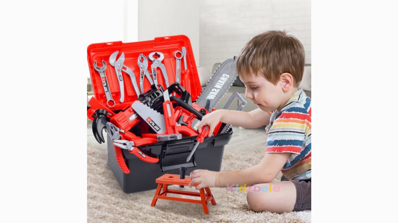 Kids Toolbox Kit Educational Toys Simulation Repair Tools Toys Drill ...