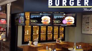 Solosis Görsel Bilgilendirme Sistemleri Burger House Cevahir Avm Digital Menuboard Ekranları