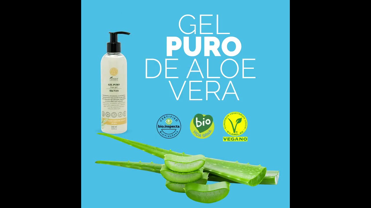 Pure vegan Aloe vera gel - Cosmtica natural - Complementos dietticos |  PLANTAPOL
