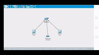 Creating a peer-to-peer network using 2 PC and a printer. Cisco Packet Tracer Mobile