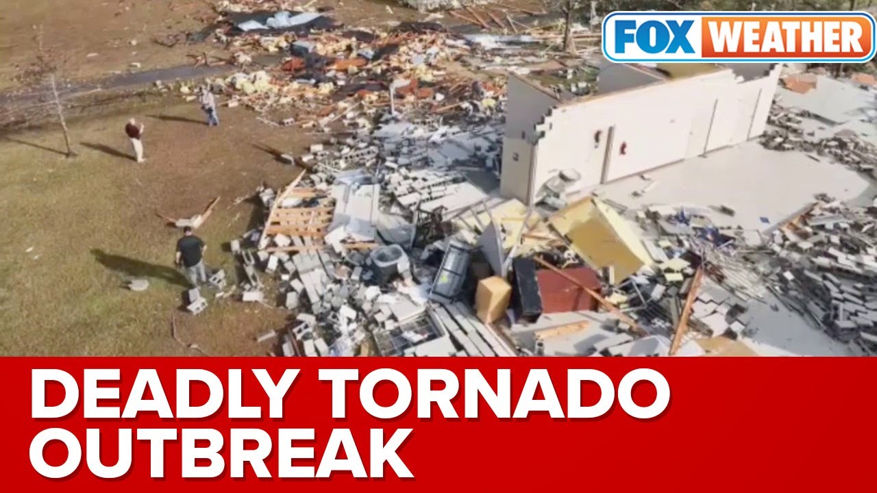 Drone Footage Reveals Widespread Damage From Deadly Tornado In Alabama