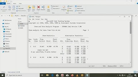 MUDAH! Jalankan Iteman di windows 7,8,10 + pembuatan data anabut (file, input, output, hasil, skor)