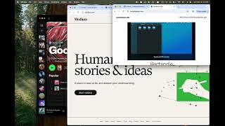 Moving windows using Rectangle in macOS Sequoia 15