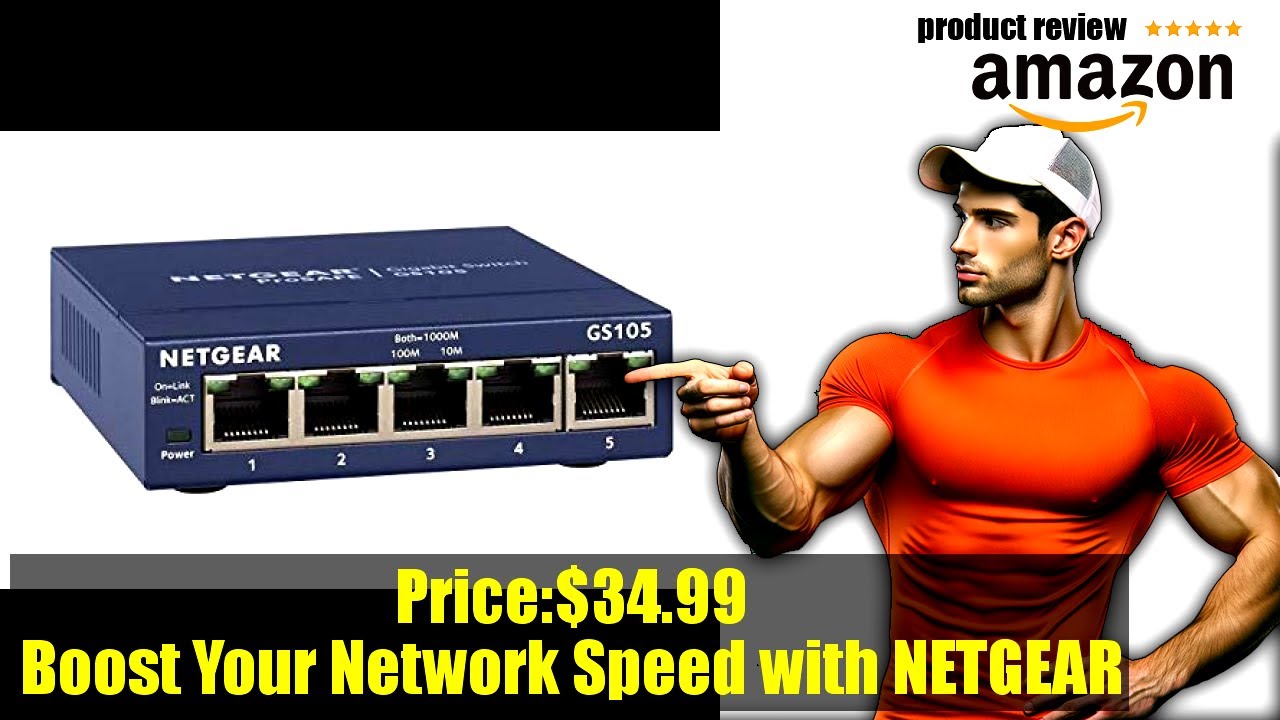 Switch Gigabit Netgear GS105NA A 5 Porte - Nuovo, Semplice E Veloce