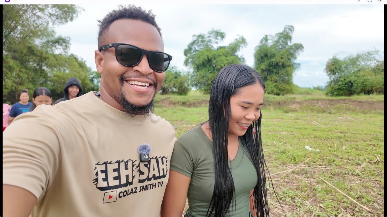 Красивая деревенская девушка думает, что я такой красивый | поэтому мы пошли собирать улиток вместе