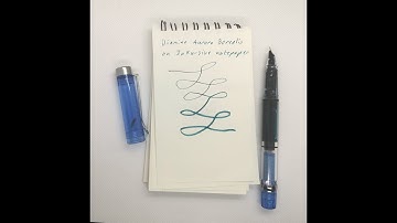 Piston fountain pen with fude nib - supershort video