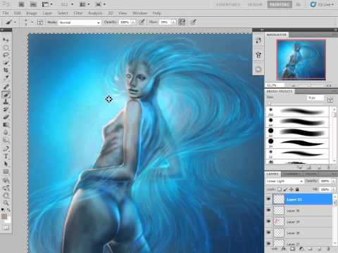 Sparkling Wave: speed painting by Daria Shurkina o...