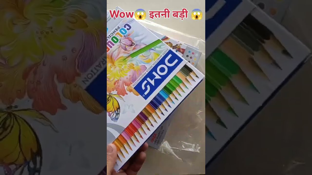 Doms Colour Pencil 24 Shades One Sharpner Inside This Pack