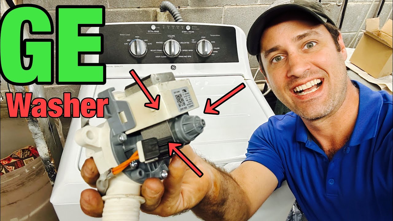 This COMMERCIAL GE Washer Isn't Draining Or Spinning | Quick Pump