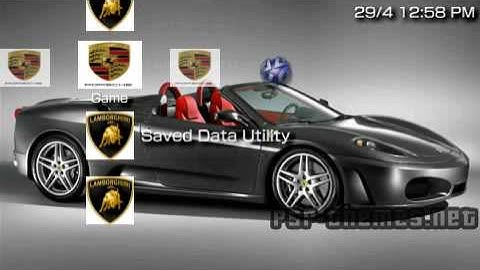 PSP Theme sports car theme PSP-Themes.NET