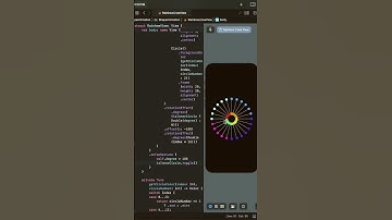 Rainbow 🌈 sticks Rotating animation in SwiftUI #shorts  #swiftui #developerlife #swift #swift #code