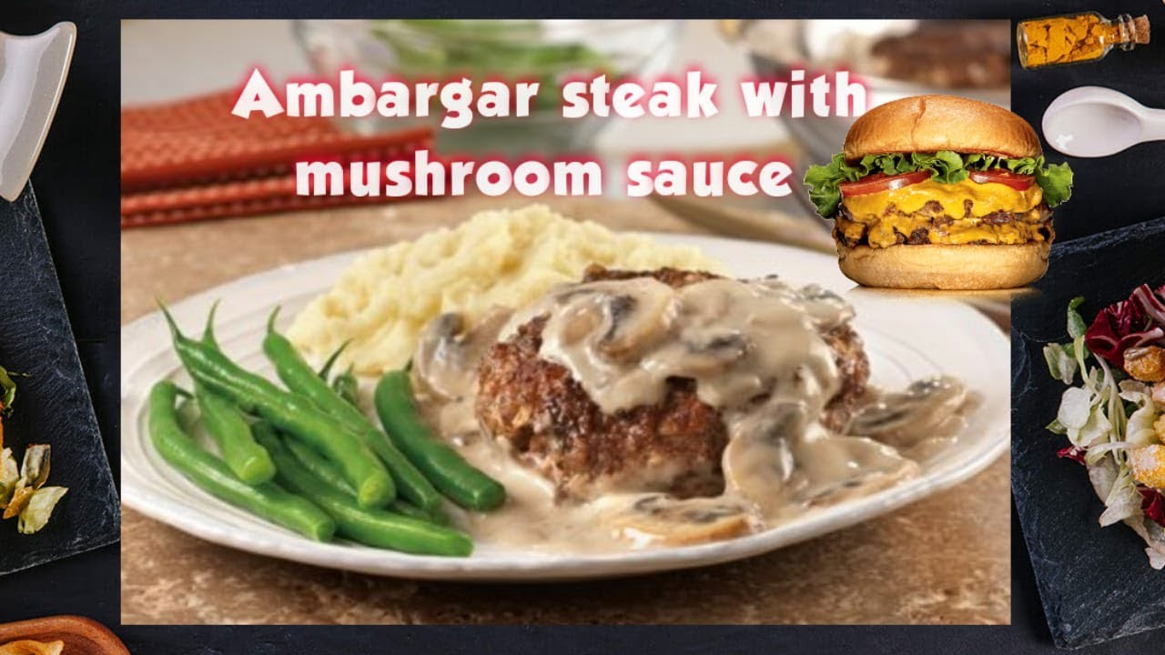 How to Cook Mushroom SauceHamburger Steak with creamy Mushroom Sauce