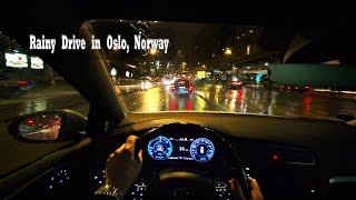 45 Minute Rainy Evening Drive Through Oslo, Norway | Real City Sounds. 45 Minute Rainy Evening Drive Through Oslo, Norway | Real City Sounds.