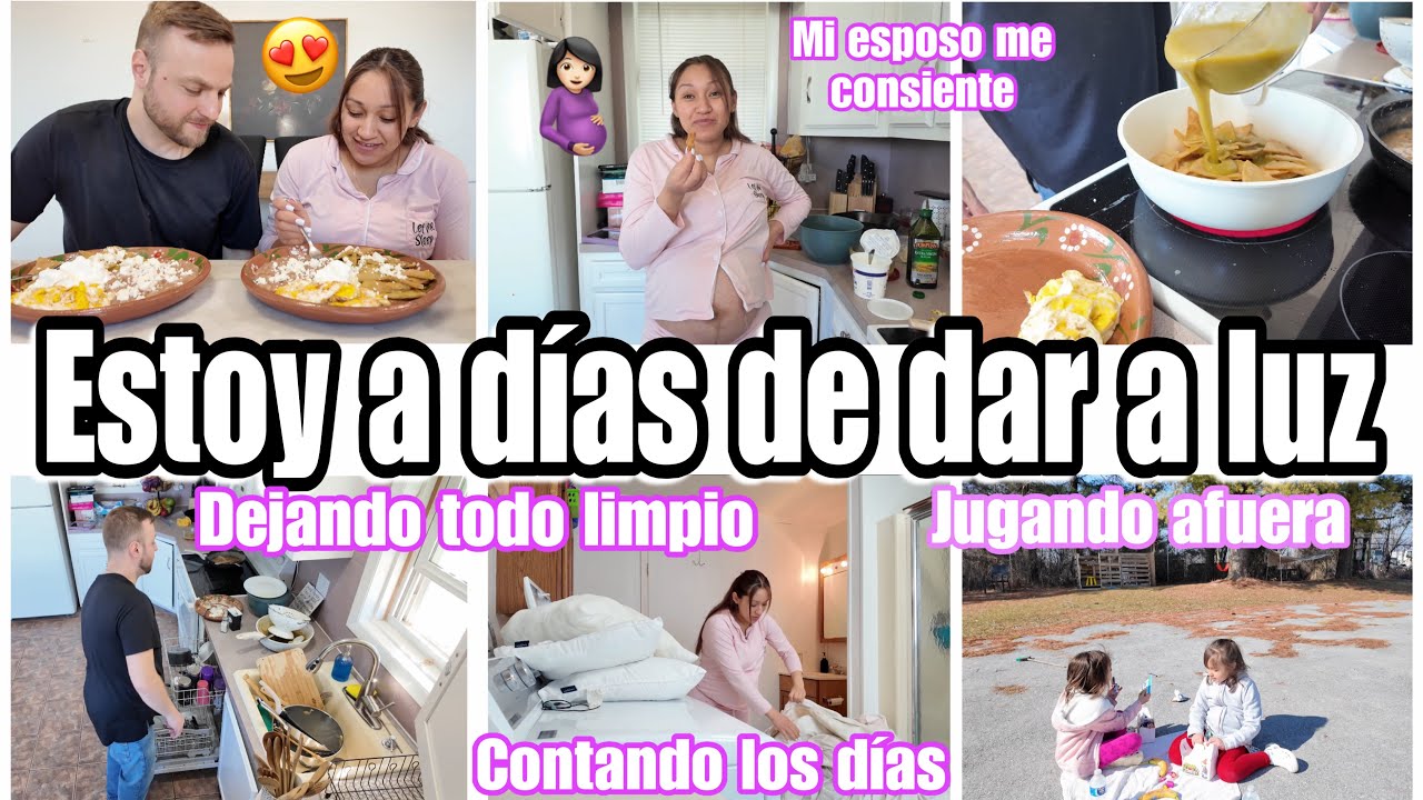 🤰🏻DÍAS ANTES DE DAR A LUZ😳 EMPIEZAN LOS DOLORES👶🏻 PREPARANDO ROPITA DE BEBÉ🎀 MI ESPOSO ME CONSIENTE