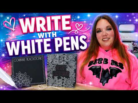 Make white pen work perfectly on your Cricut