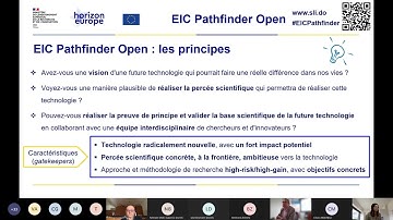 Webinaire checklist EIC Pathfinder Open 2022