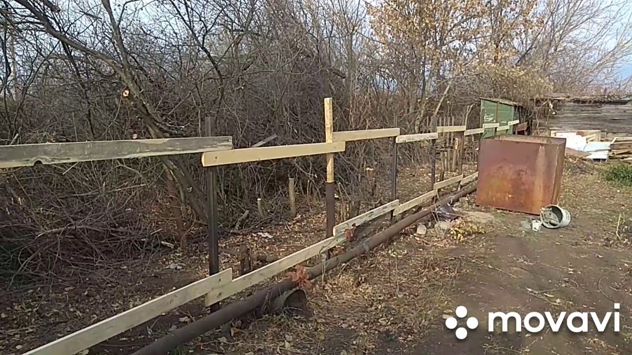 Установка забора из металлочерепицы на даче своими руками, дачные ...