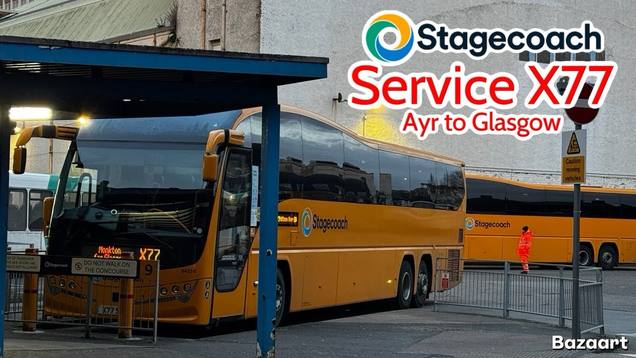 Stagecoach Western Service X77 Ayr to Glasgow • Elite 54336 X77SCD • FRV 29/11/25