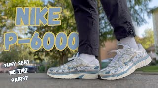 NIKE ACCIDENTALLY SENT ME TWO PAIRS | Nike P-6000 Unboxing + Review + On Feet