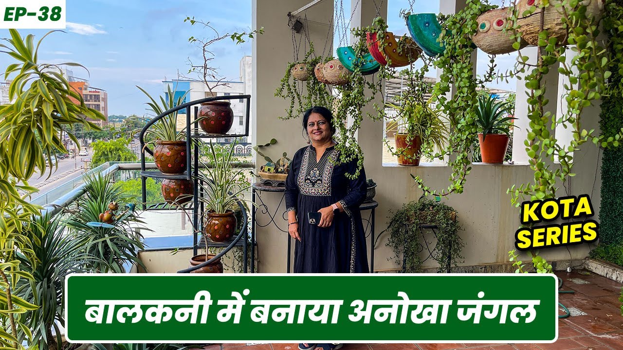 बालकनी में बनाया अनोखा जंगल 🪴 Forest in Balcony Area 😯 Kota Series EP-38