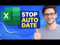 Stop Excel Converting Numbers to Dates (Auto-Formatting Fix)