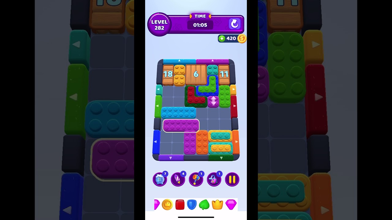 Colour block jam level 282 