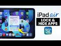 How to Lock and Hide Apps on iPad Air M4 - App Privacy (iPadOS 26)