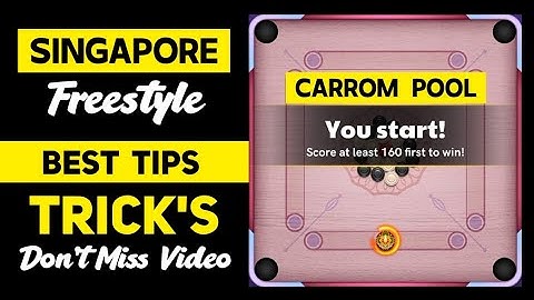 Carrom Pool Singapore Freestyle Best Tips & Tricks | Part 1 | Jamot Gaming
