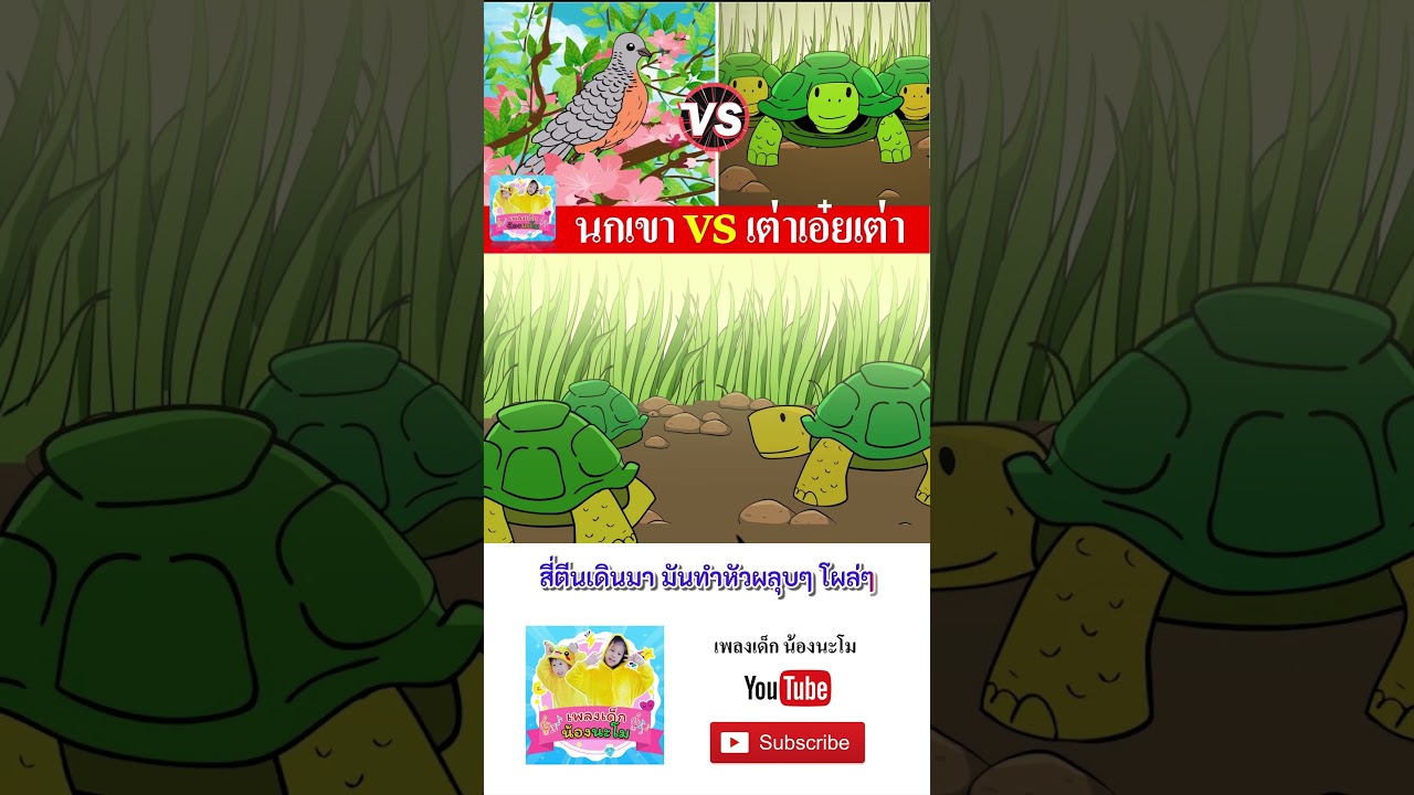 นกเขา vs เต่า #เพลงเด็๋กอนุบาล #เพลงเด็๋ก #เพลงเป็ด #เพลงเด็กน้องนะโม