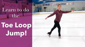 How To Do The Toe Loop Jump - In Figure Skates!