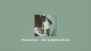 #icanteven - the neighbourhood; sped up