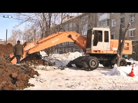 Работы по устранению утечек на городских сетях водоснабжения МУП "Водоканал"