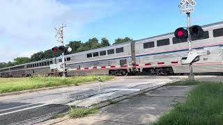 Northbound Amtrak Texas eagle 22 train at dittmar road in south Austin Texas on 6/16/26