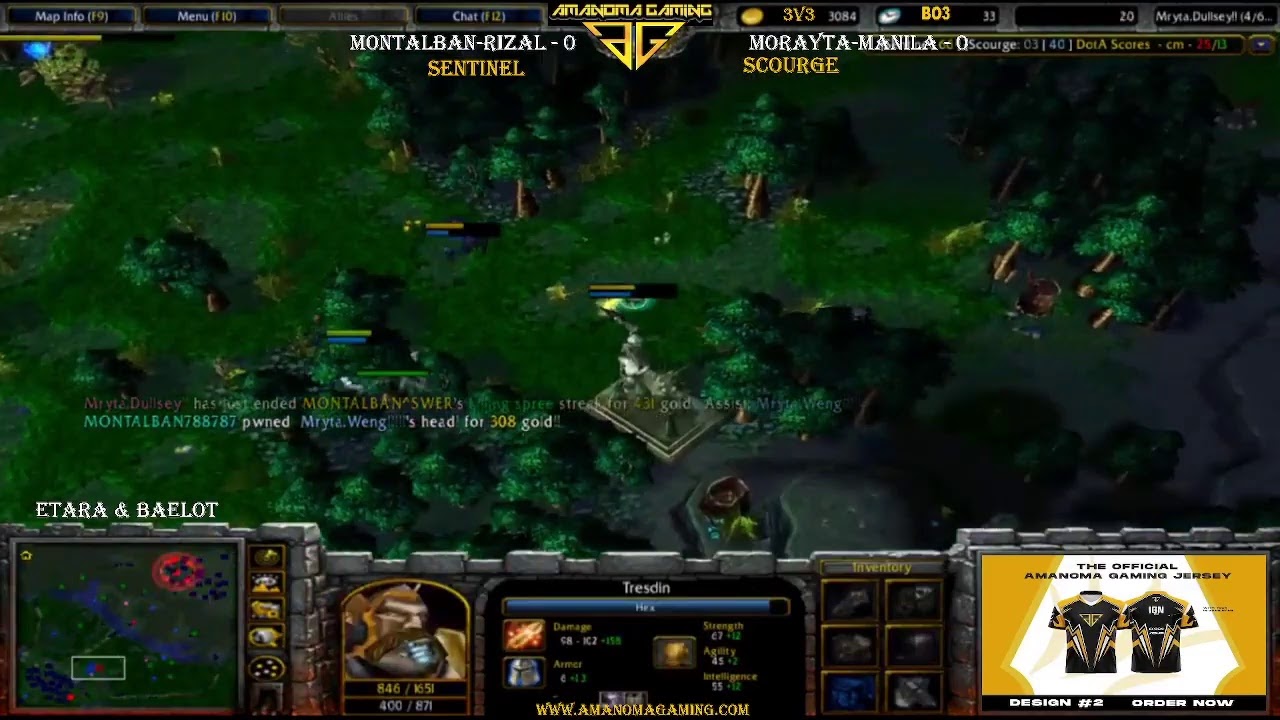 DOTA 1 MONTALBAN-RIZAL VS MORAYTA-MANILA 3v3 7/26